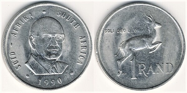 1 rand (Pieter W. Botha - SUID-AFRIKA - SÜDAFRIKA)