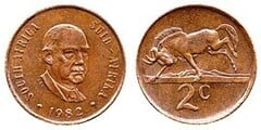 2 cents (Balthasar J. Vorster - SÜDAFRIKA - SUID-AFRIKA)