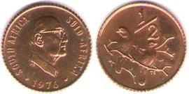 ½ cent (SÜDAFRIKA - SUID-AFRIKA)