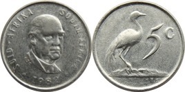 5 cents (Balthasar J. Vorster - SUID-AFRIKA - SÜDAFRIKA)