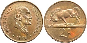 2 cents (Jacobus Fouché - SÜDAFRIKA - SUID-AFRIKA)