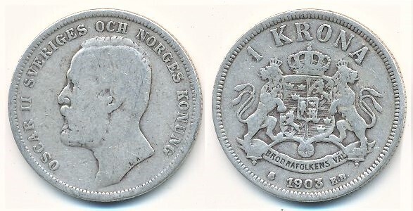 1 krona (Oscar II)