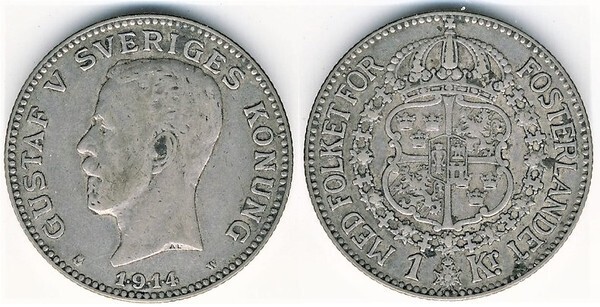 1 krona (Gustaf V)