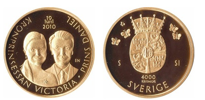 4000 kronor (Heirat von Kronprinzessin Victoria und Daniël Westling)