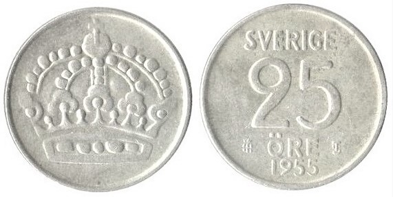 25 öre (Gustaf VI.)