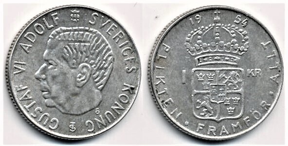 1 krona (Gustaf VI.)