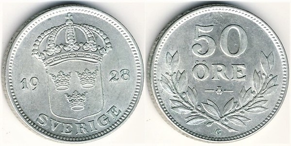 50 öre (Gustaf V)