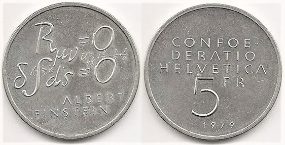 5 francs (Albert Einstein-Formel)