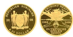 20 dollars (20 aniversario de la medalla de oro de Anthony Nesty en los Juegos Olímpicos de Seúl, 1988)