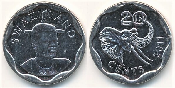 20 cents (Mswati III.)