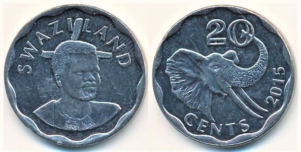 20 cents (Mswati III.)