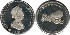 5 pence (Oktopus-Nachtigall-Insel)