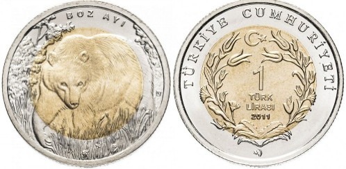 1 lira (Braunbär)