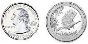 1/4 dollar (America The Beautiful - Kisatchie)