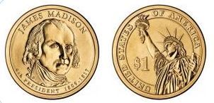 1 dollar (Presidentes de los EEUU - James Madison)