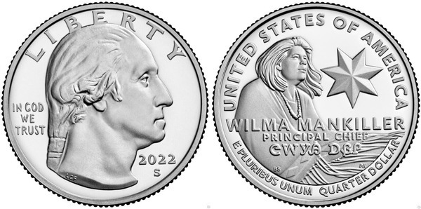 1/4 dollar (Berühmte Frauen - Wilma Mankiller)