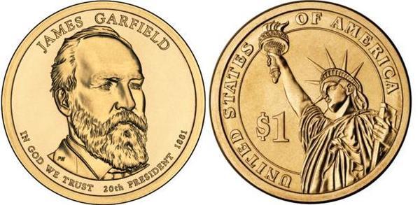 1 dollar (US-Präsidenten - James Garfield)