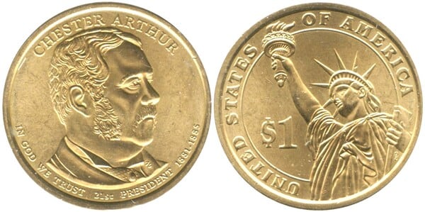 1 dollar (US-Präsidenten - Chester Arthur)