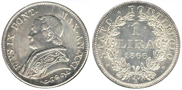 1 lira (Pius IX.)