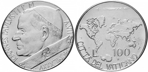 100 liras (Johannes Paul II.)