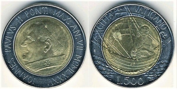 500 liras (Johannes Paul II.)