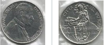 10 liras (Johannes Paul II.)