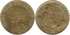 20 liras (Johannes Paul II.)