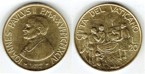 20 Lire (Johannes Paul II.)