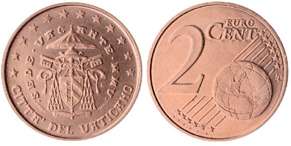 2 euro cent (Hauptsitz frei)