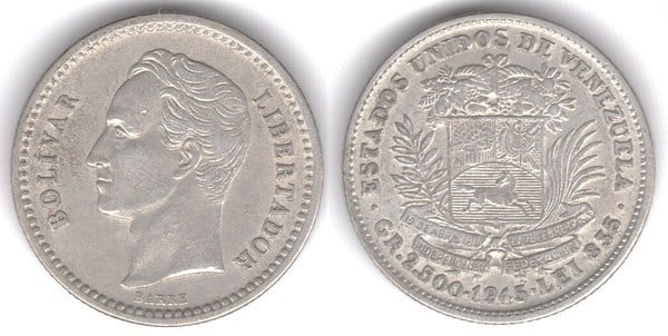 1/2 bolívar