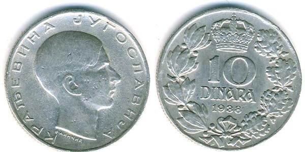 10 dinara (Peter II.)