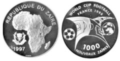 1.000 Zare (Fußballweltmeisterschaft - Frankreich 1998)