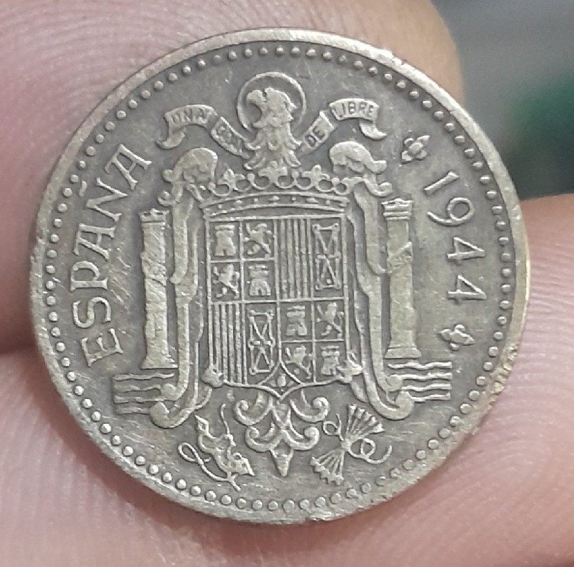 Foto 2 Nicht identifizierte Münze: 1 peseta 1944