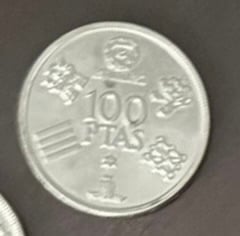 Foto 2 Nicht identifizierte Münze: 100 pesetas mundial